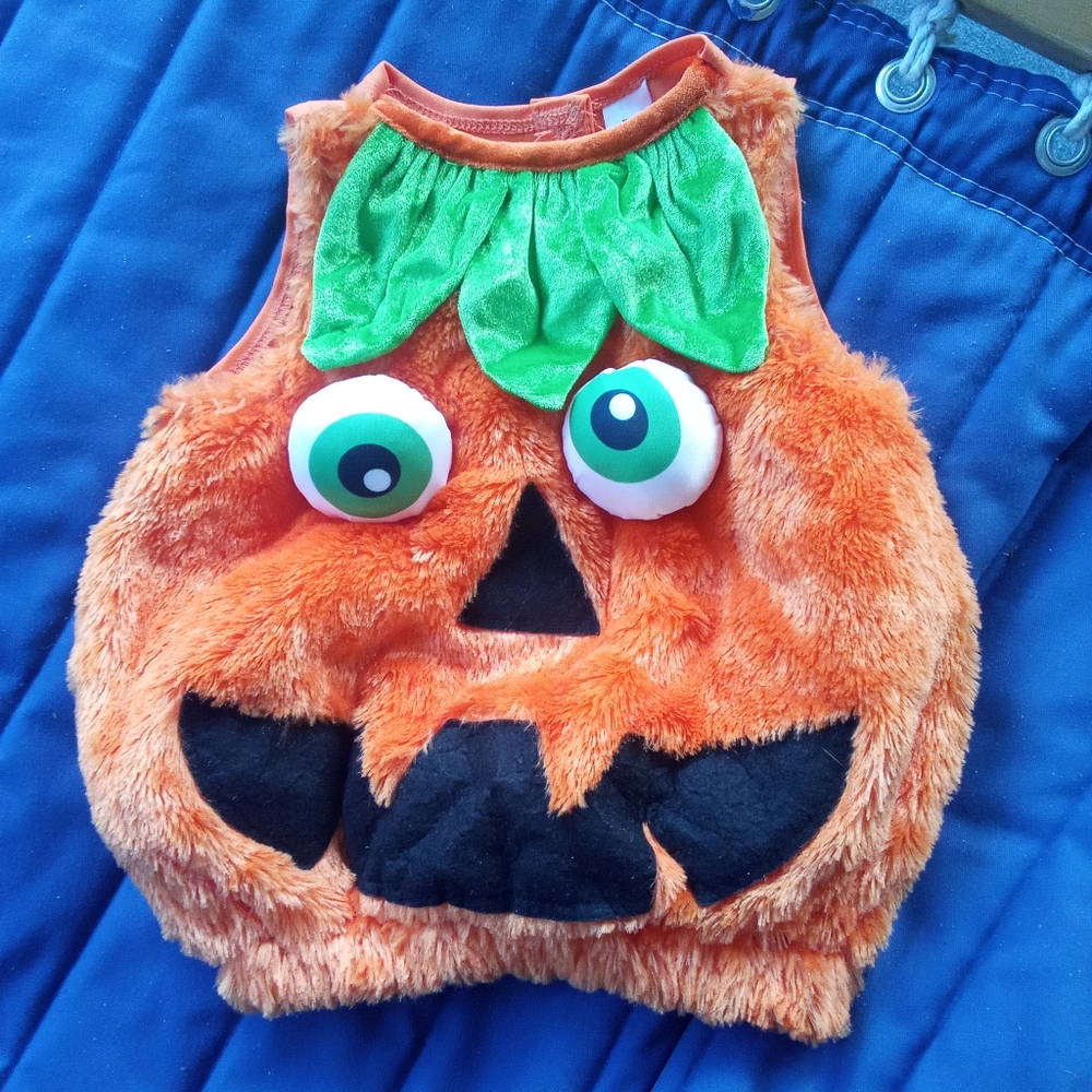 Crazy pumpkin infant halloween costume
